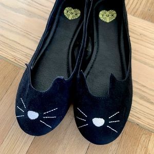 T.U.K. Kitty Cat Flats black
